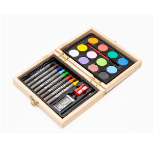 BC Red Star water and wax crayons SET + eraser cutter-1 BC Red Star water and wax crayons SET + eraser cutter-1