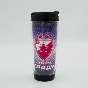 BC Red Star water bottle Teget coat of arms