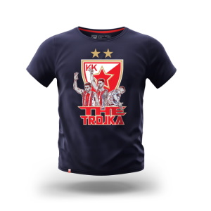 KK Crvena Zvezda dečija majica The Trojka teget 