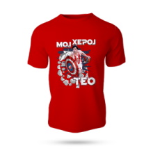 KK Crvena Zvezda dečija majica Heroj Teo-crvena